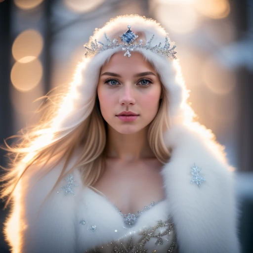 Snow Queen, beautiful white female