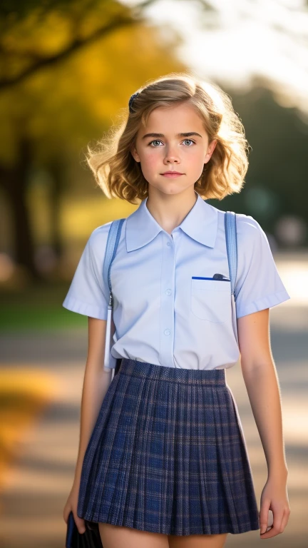 Kiernan Shipka schoolgirl skirt