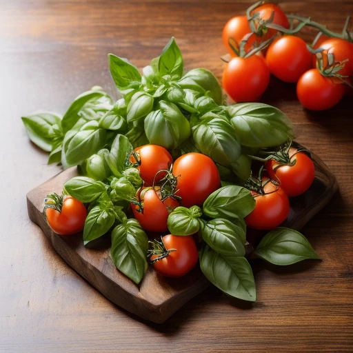[Hyper Realistic] Tomatoes, Basil, Roast...