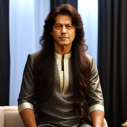 Imran khan with long hair and beautiful ...