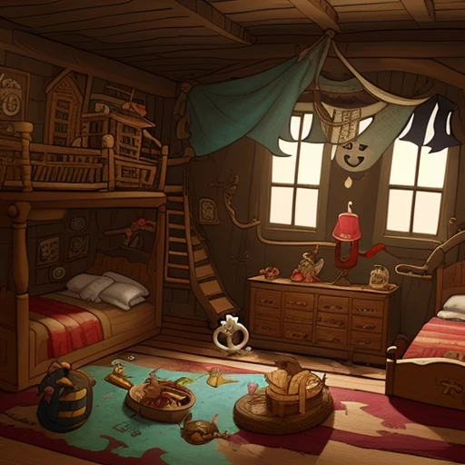 Illustrate a child's bedroom transformed...