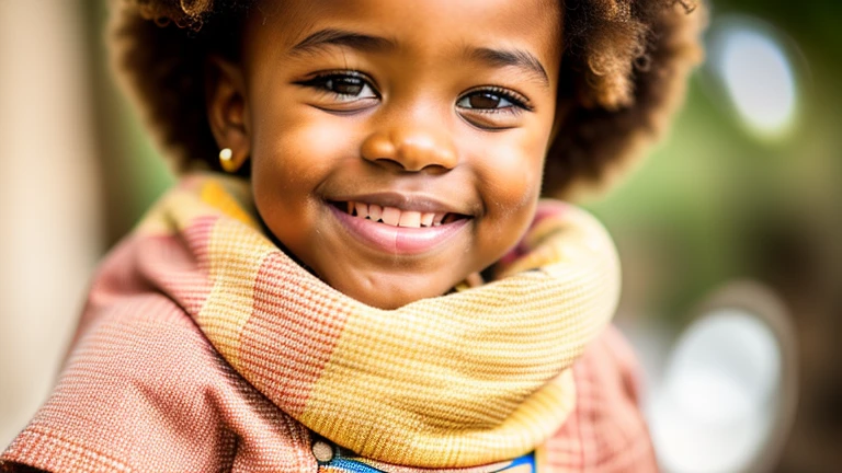 beautiful african baby with a nice smile