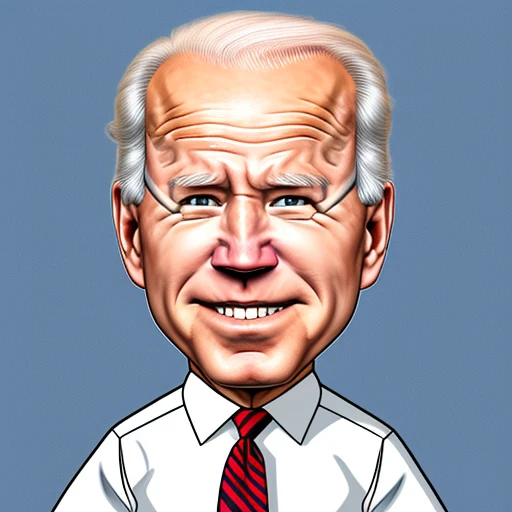 caricature of Joe Biden