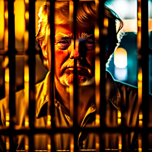 dirty (old:1.1) Trump behind (Jail bars:...