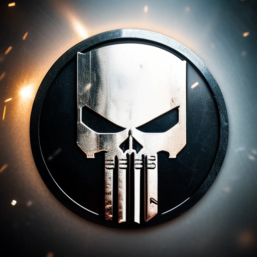 Metal Punisher logo with  background