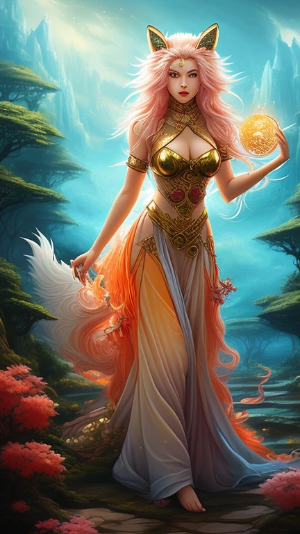 mythical fox-woman is known as "Kitsune"...