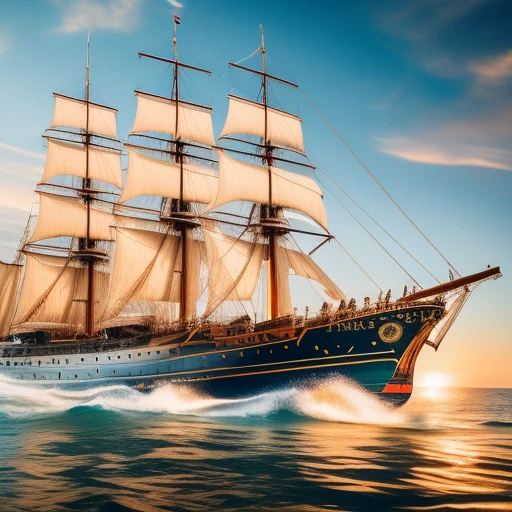 Man O'War Ship ((detailed timber)), ((de...