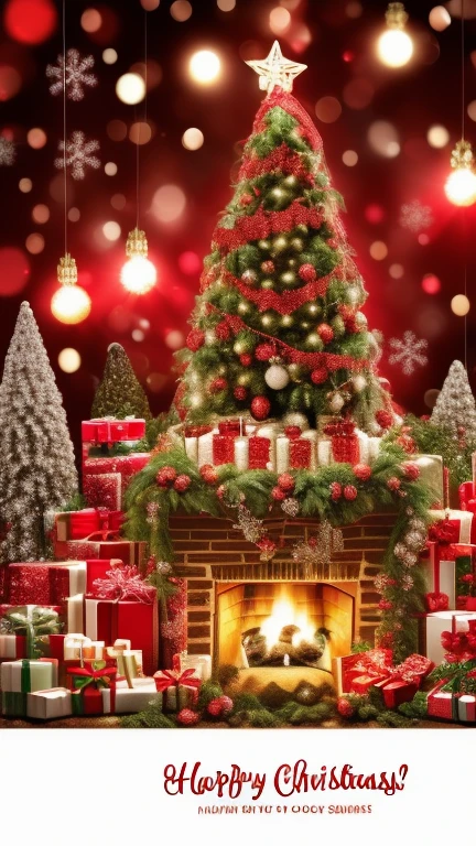 Christmas scene background (('Happy Chri...