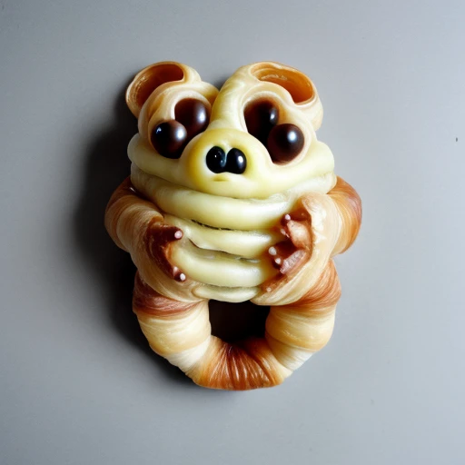 croissant in the form of a tardigrade