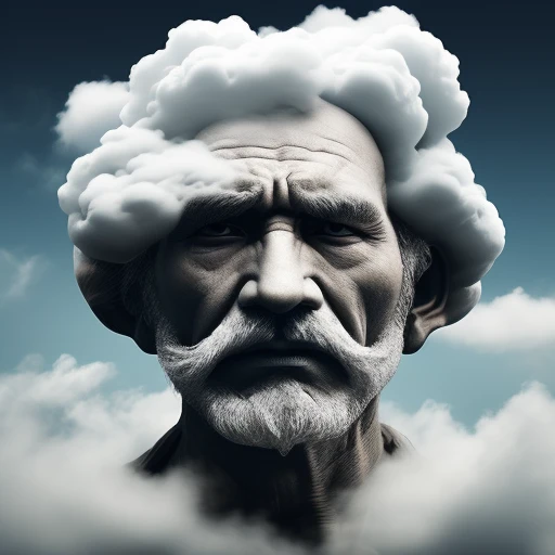 cloud in form of old man's head