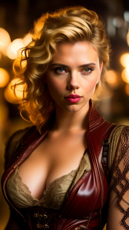 Scarlett Johansson steampunk style