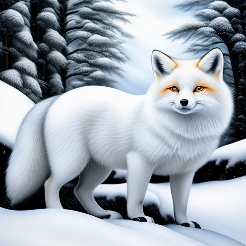 snow fox (Georgia O'Keeffe)