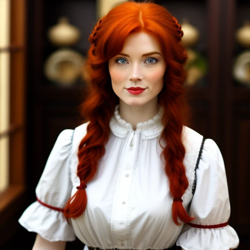 red head, irish maid