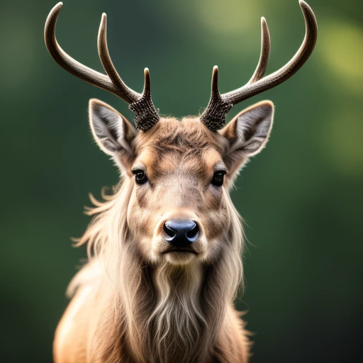 Animals - Stag,  ((detailed face)), ((de...