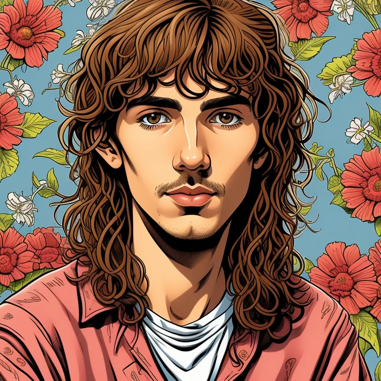 portrait of young george harrison