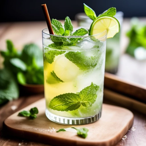 A standard mojito, with its blend of rum...