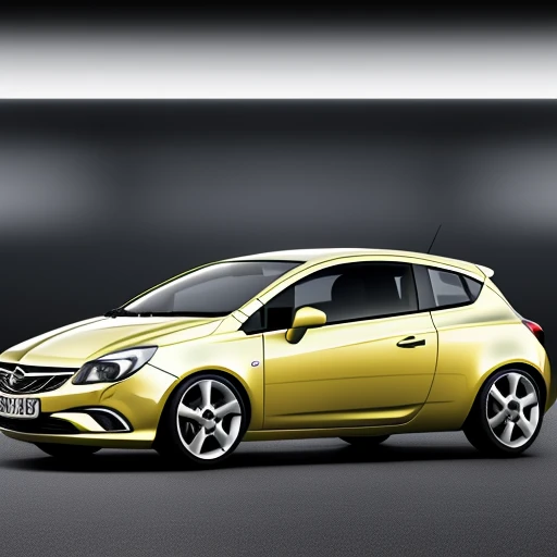 opel corsa with rocket