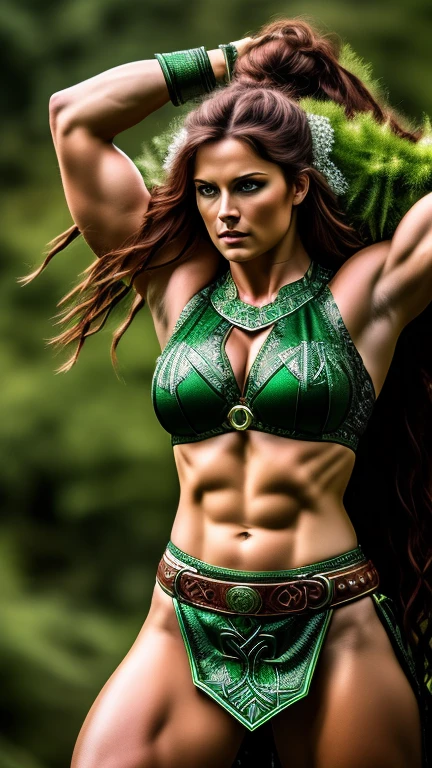 Irish Celtic female warriors ((muscular)...
