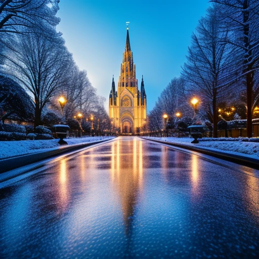 Christmas Christian Cathedral  ((ultra d...