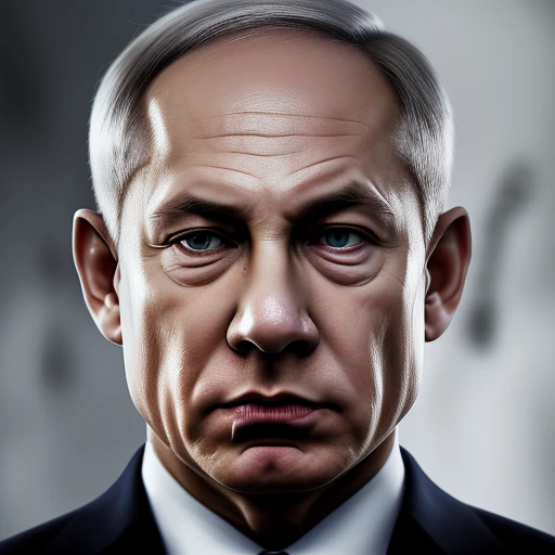 Benjamin Netanyahu inside putin, vertica...