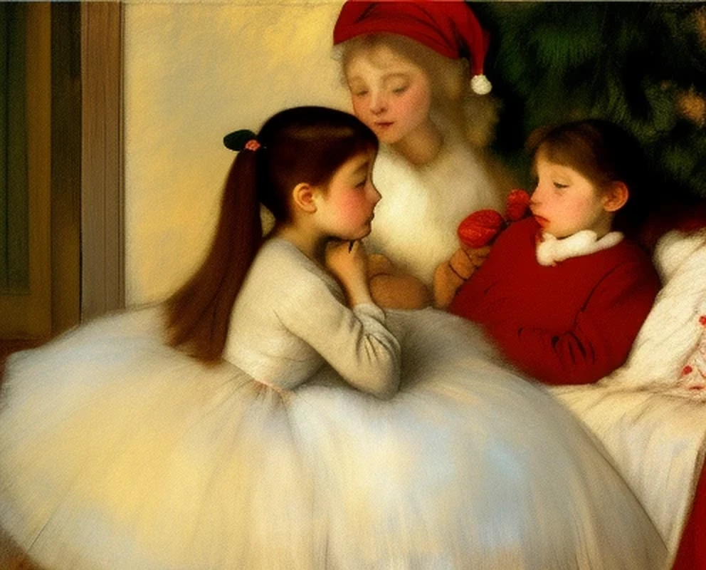 Christmas. Edgar Degas style.