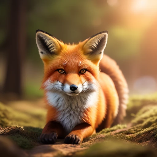 Red Fox smiling