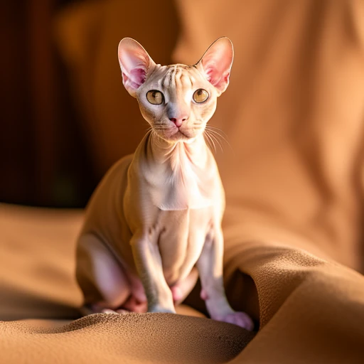 Sphynx cat: The Sphynx is famous for its...
