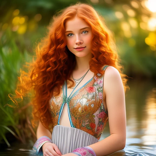 Gorgeous 18-year-old ginger haired woman...