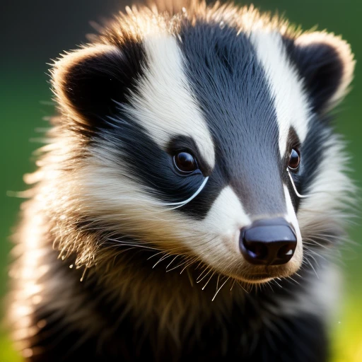 Animals - Badger, ((detailed face)), ((d...