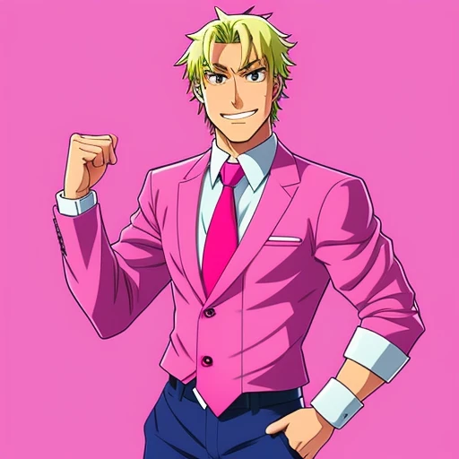 Crocodile with a pink tie