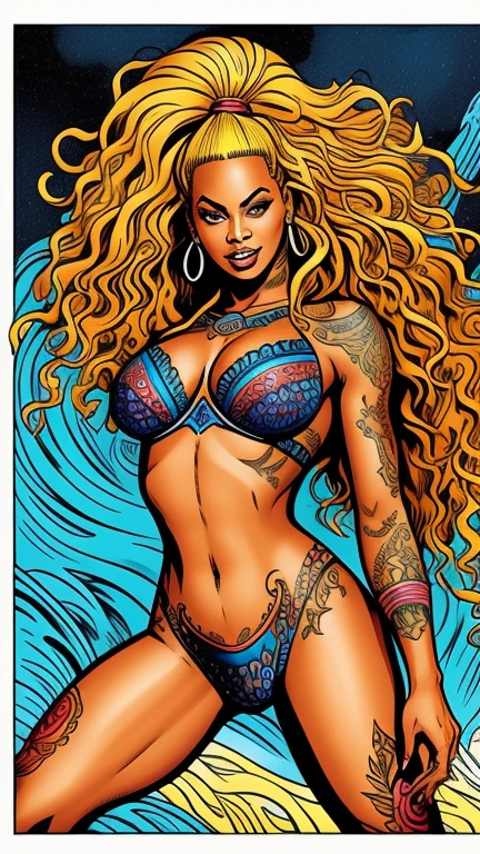 Beyoncé is a beautifull nymf, body tatto...