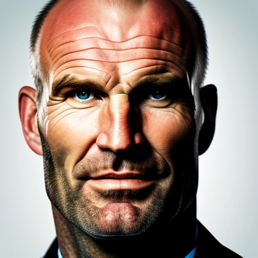 Lawrence Dallaglio, elongate face