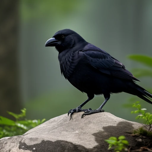 There was a crow who lived in a forest c...