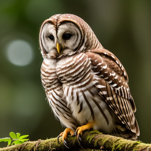 Barred Owl (Strix varia) - Noted for its...