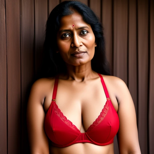 Bengali native mother, age 40 wearing re...