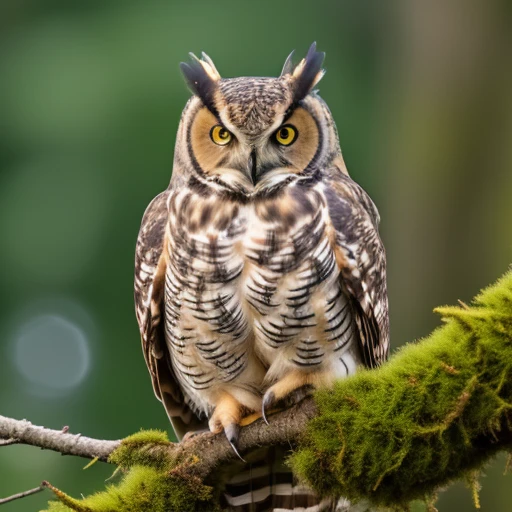 Great Horned Owl (Bubo virginianus) - Re...