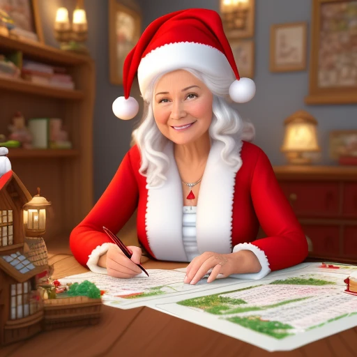 Mrs Claus (age 65) Sorting the Letters C...