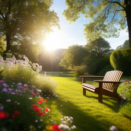 A Seat in the Sun in 3d,  ((photo-realis...
