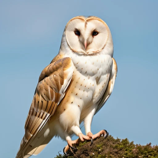 Barn Owl (Tyto alba) - Known for its dis...