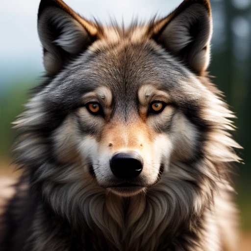 Animals - Wolf,  ((detailed face)), ((de...