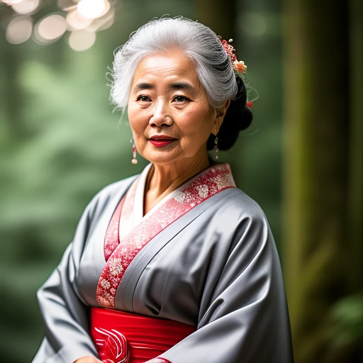 Beautiful old geisha girl, 70 ans, dusté...