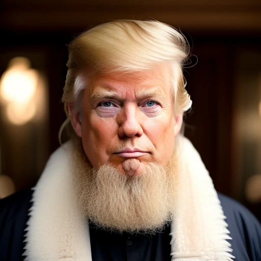donald trump with beard