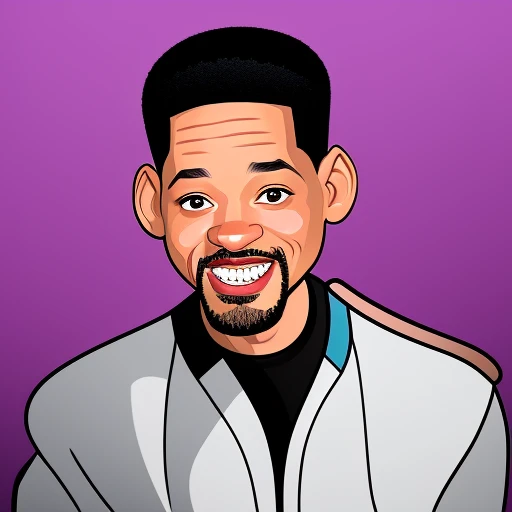 caricature of will smith