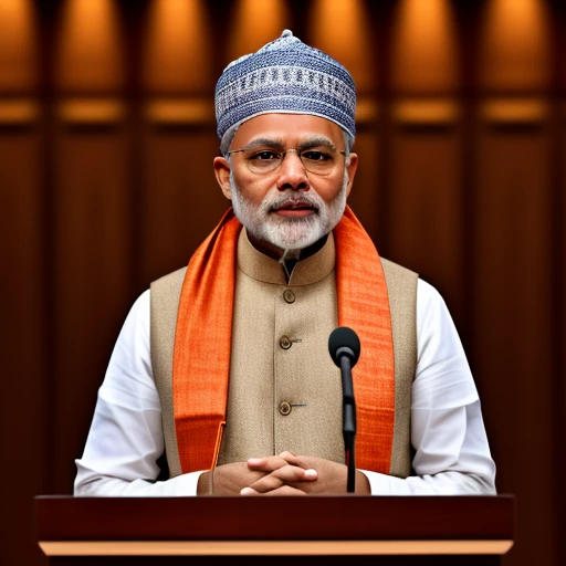 Ultra realistic, Narendra Modi wearing M...