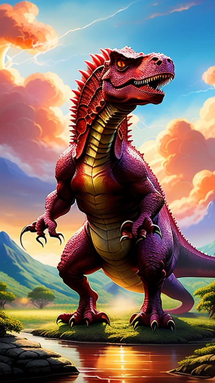 A dinosaur that like the red wine. His b...