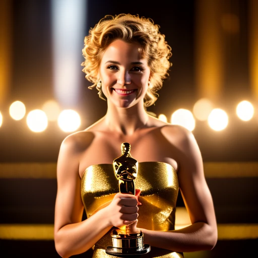 Jennifer Conelli won an Oscar, on stage,...