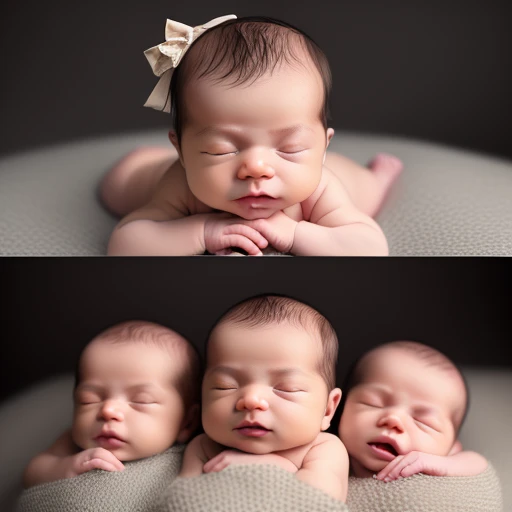 new born baby in 3d, ((realistic)), ((ac...