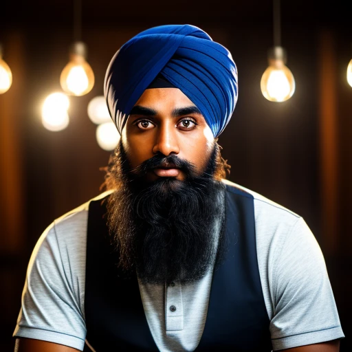 8k professional photograph of a Sikh man...