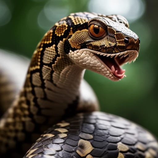 Animals - Poisonous Snake,  ((detailed f...
