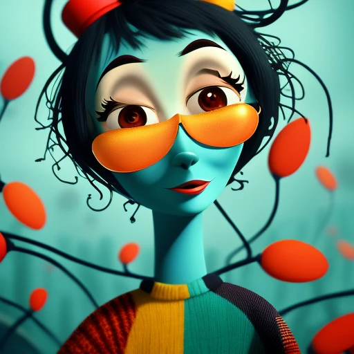 Schizophrenia, style of Pixar animations
